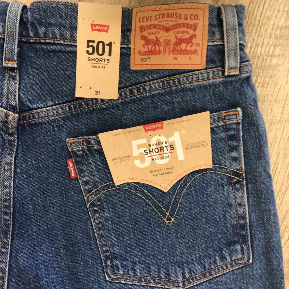 LEVI’S 501 MID RISE SHORTS 🎀 - Picture 2 of 7